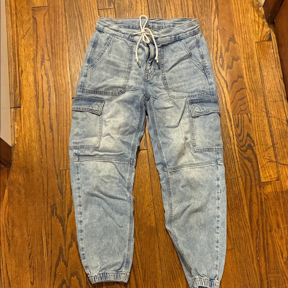 American Eagle Denim Cargo Joggers